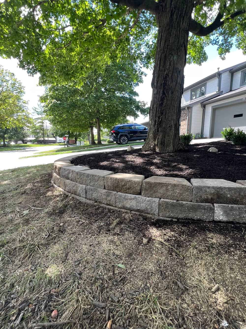 Retaining Wall Installation image