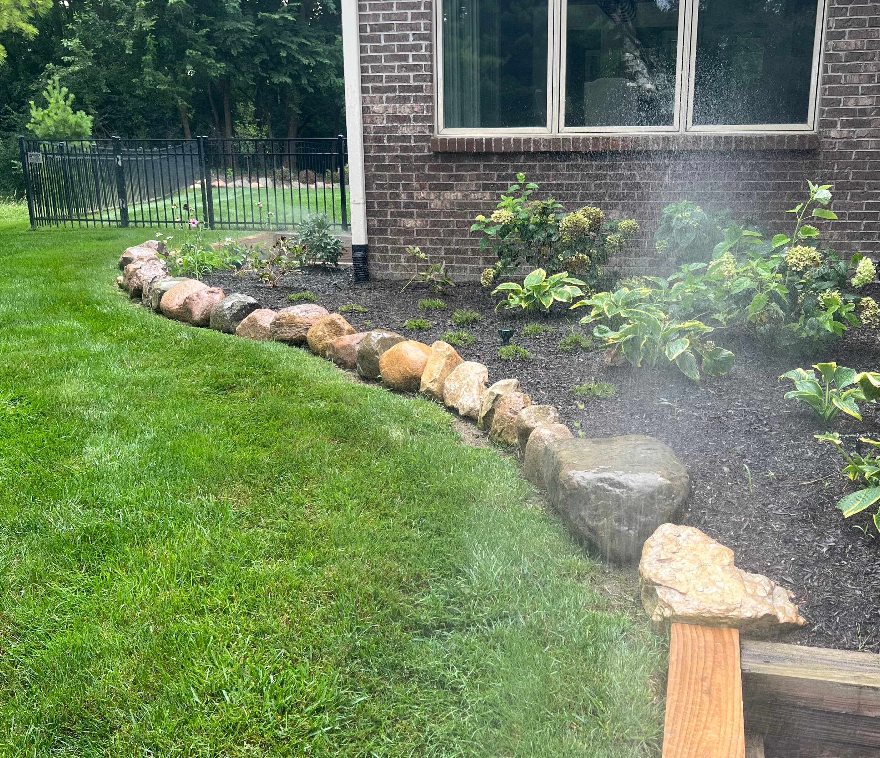 Project Raised Garden Bed with Boulder Border Edging image