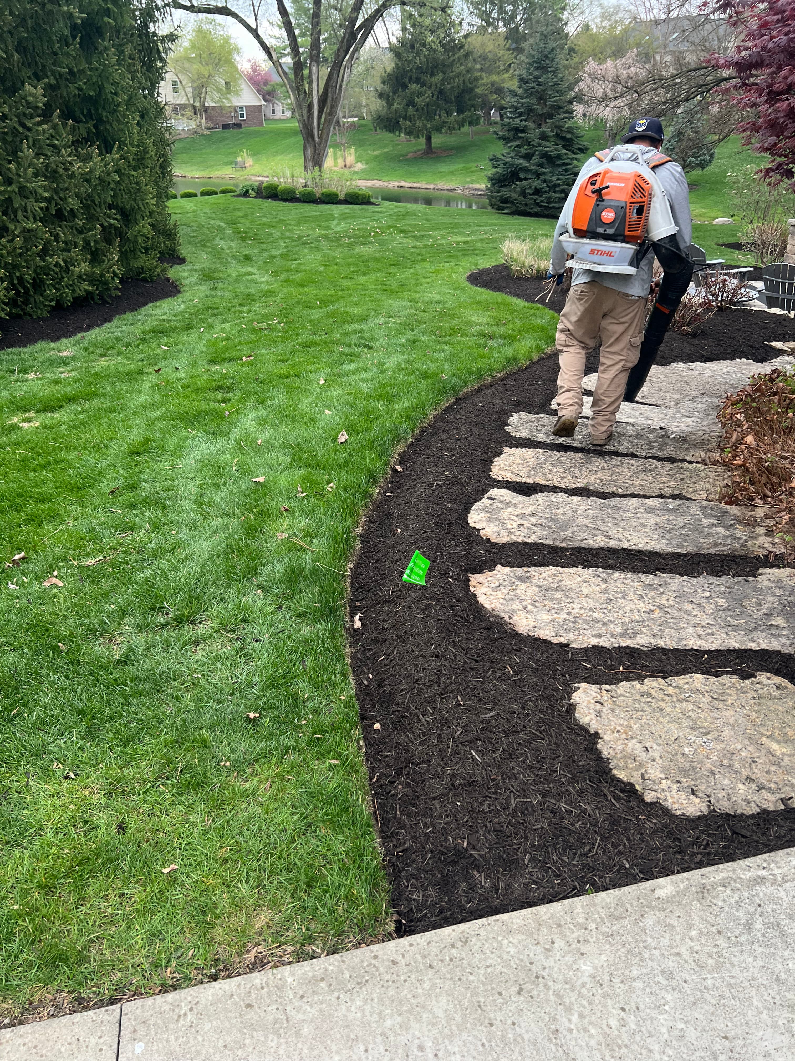 Project Deep Edges and Fresh Brown Mulch in Fishers Indiana image