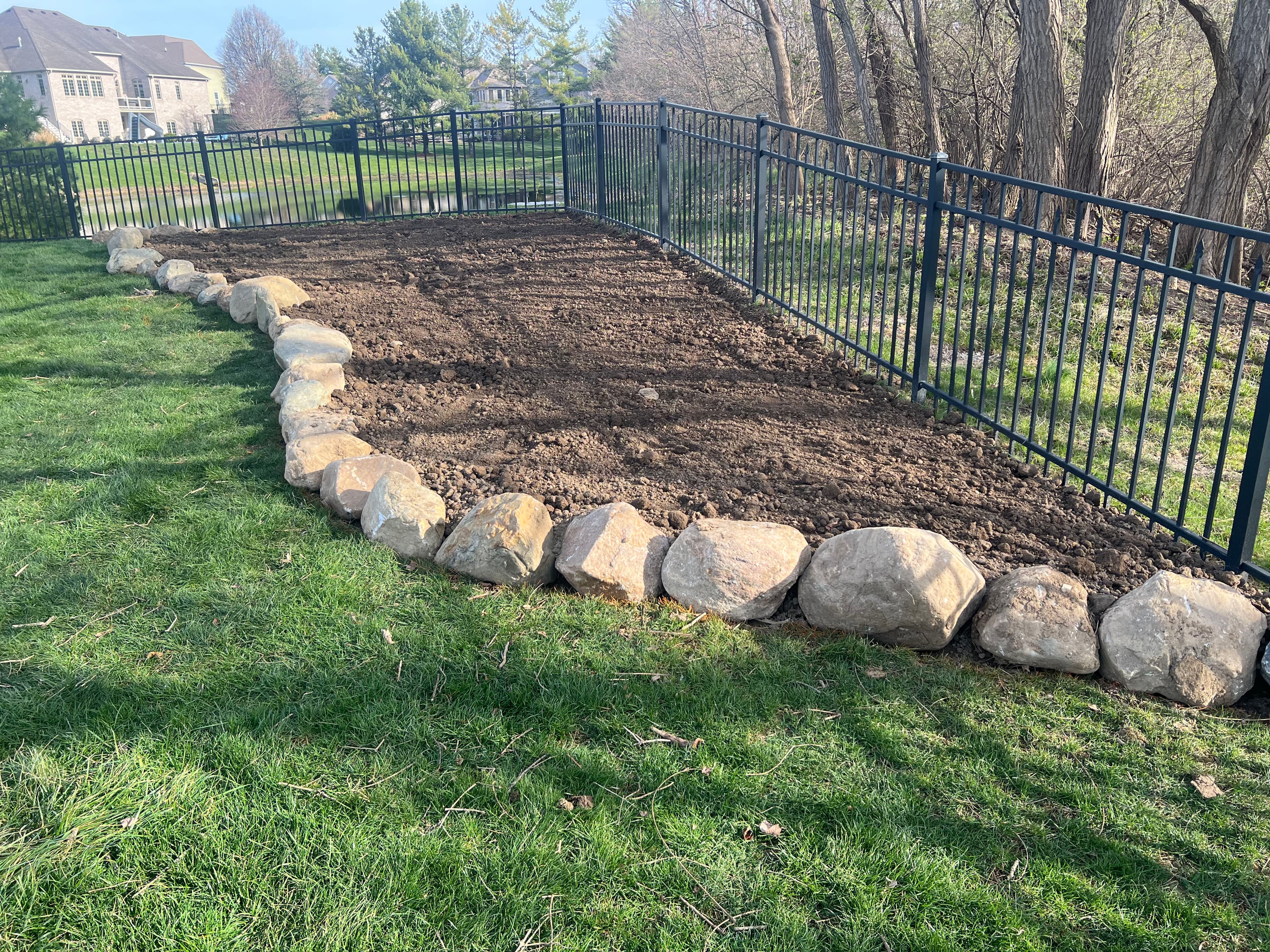 Project Boulder-Edged Raised Garden Bed in Noblesville Indiana image