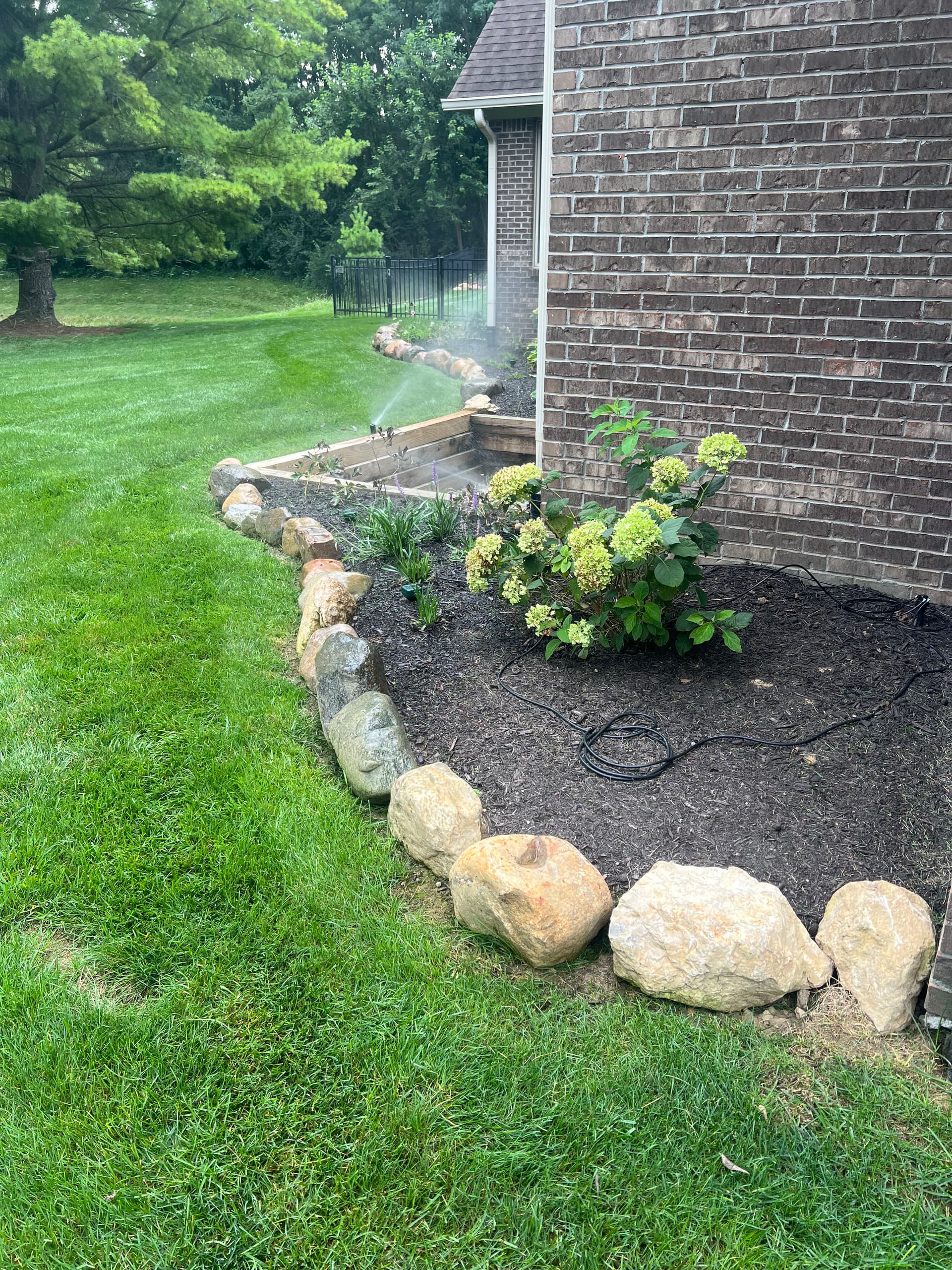 Gallery photos for Raised Garden Bed with Boulder Border Edging: Image #1