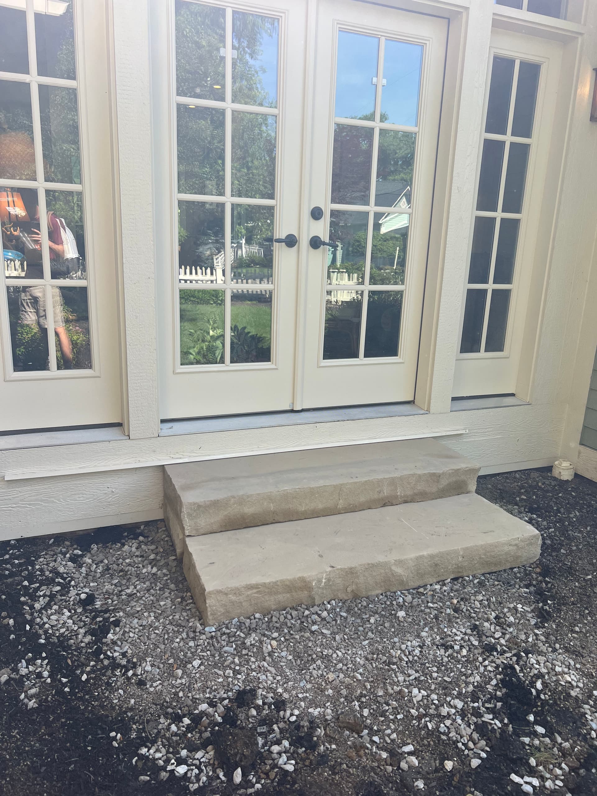 Colfax Stone Step Installation at a Carmel Indiana Home image