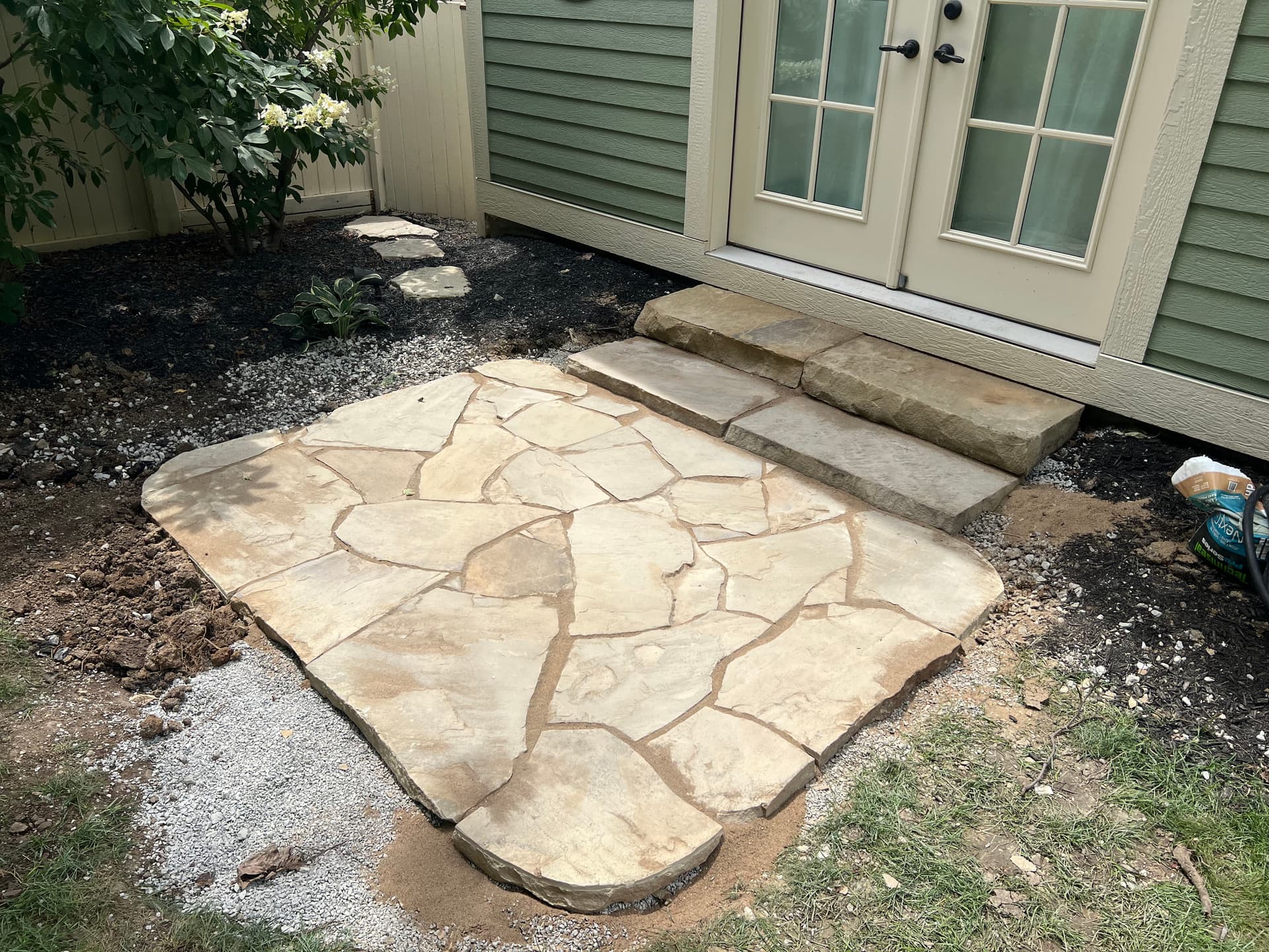 Gallery photos for Flagstone Patio with Colfax Steps in Carmel: Image #1